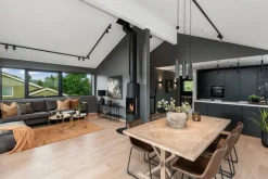 Oz spotskinne 3 spotter 1 meter - Svart/Gull
