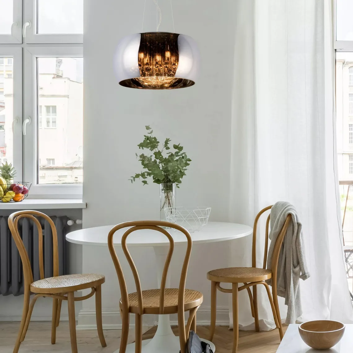 Pearl takpendel 40 cm - Krom