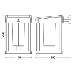 Philips Camill vegglampe 1,4W 3000 Kelvin IP44 solcelledrevet med dag/natt og bevegelse sensor