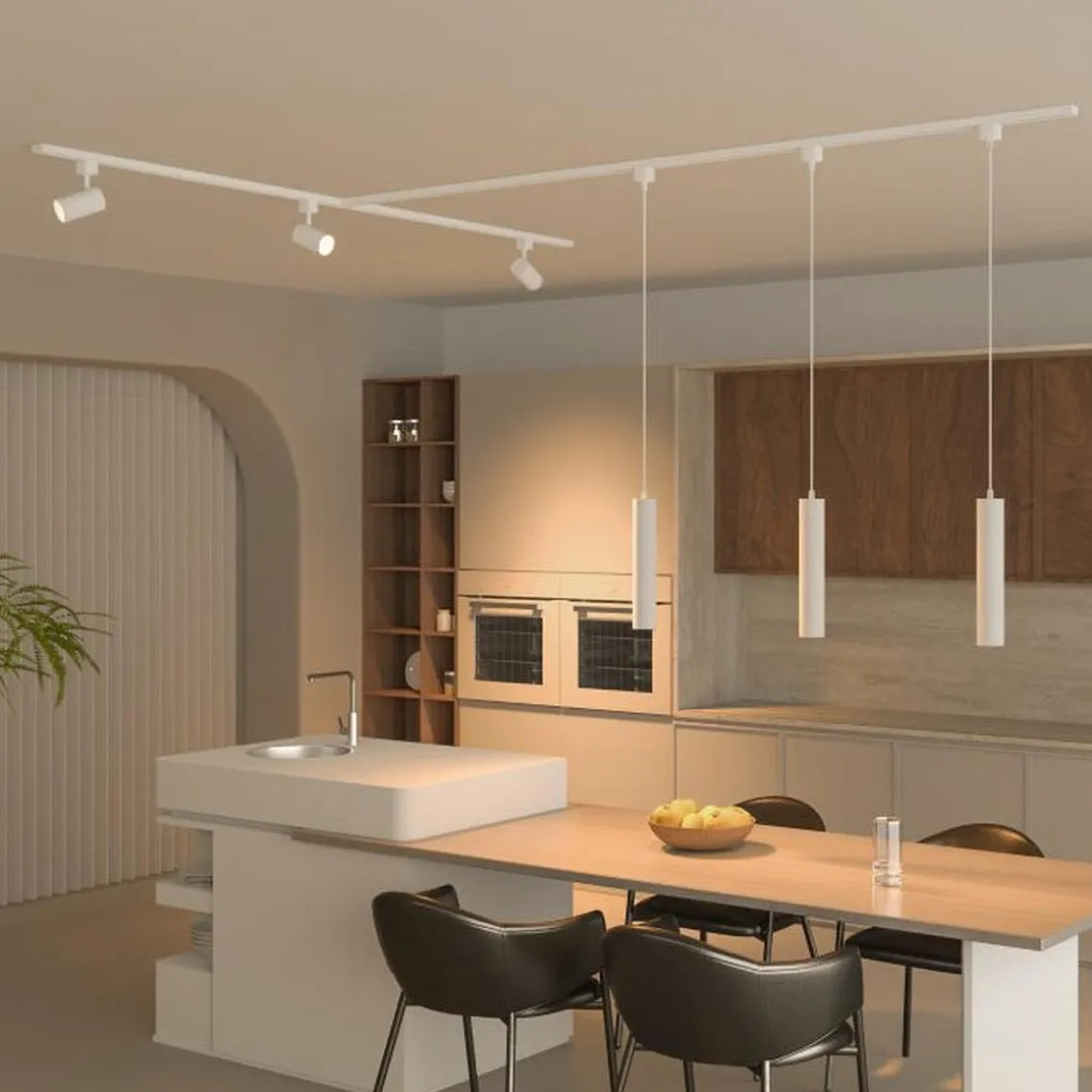 Philips EasyLink Zilo spotskinne med 3 spotter - 1 meter