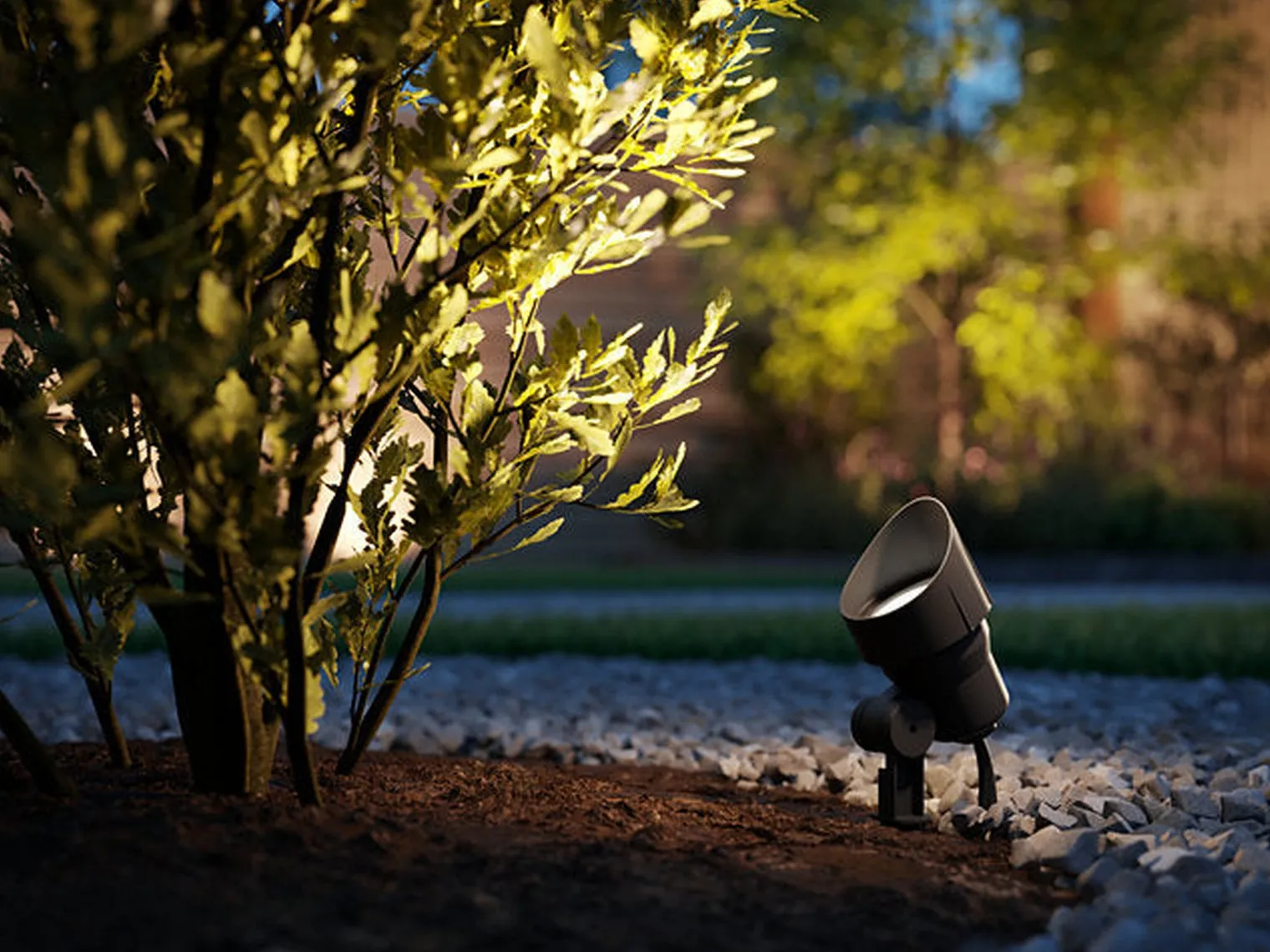 Philips Gardenlink uplight 2700K 6W IP44 ekstra enhet - Svart - 12Volt