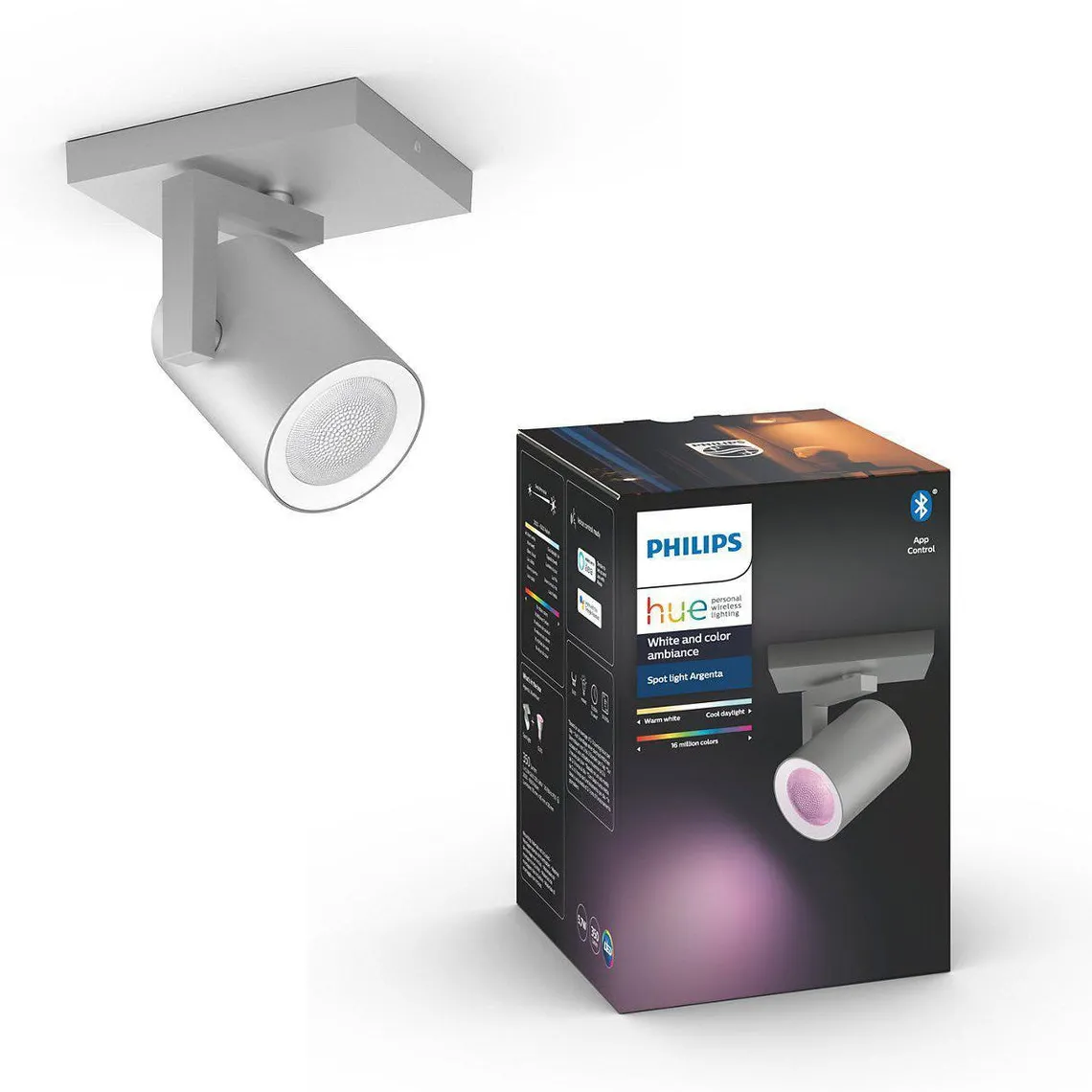 Philips Hue Argenta enkel spotlight white and colore ambiance