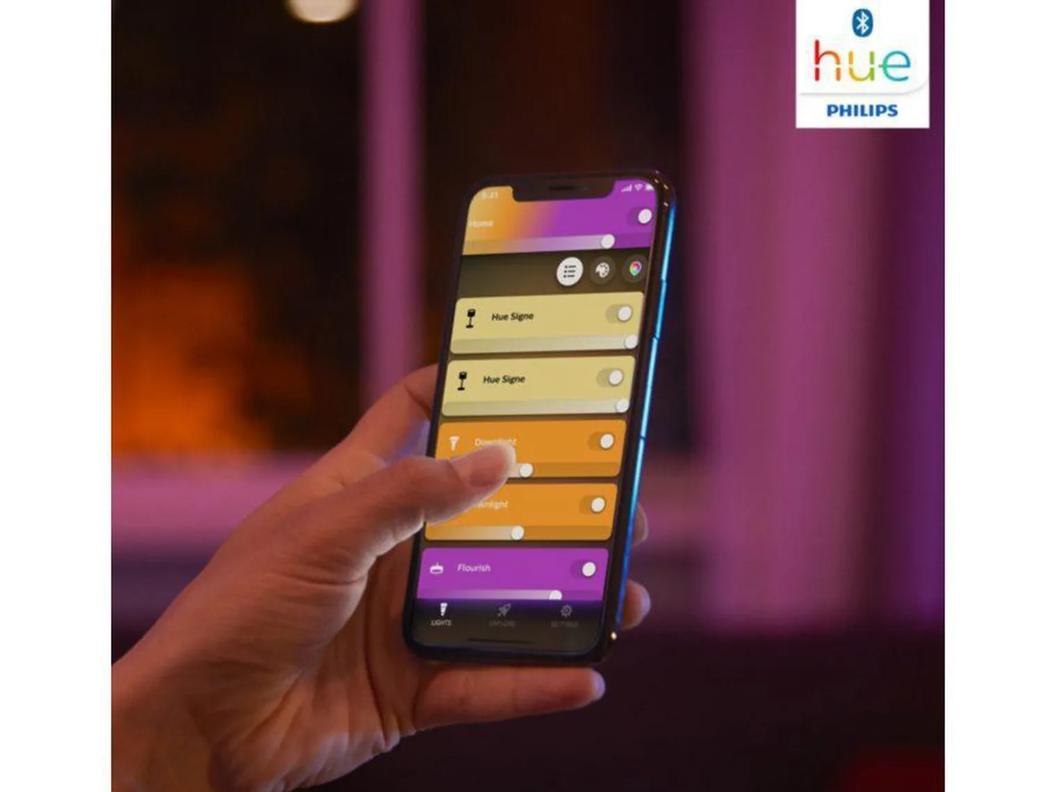 Philips Hue Bloom bordlampe white and color ambiance