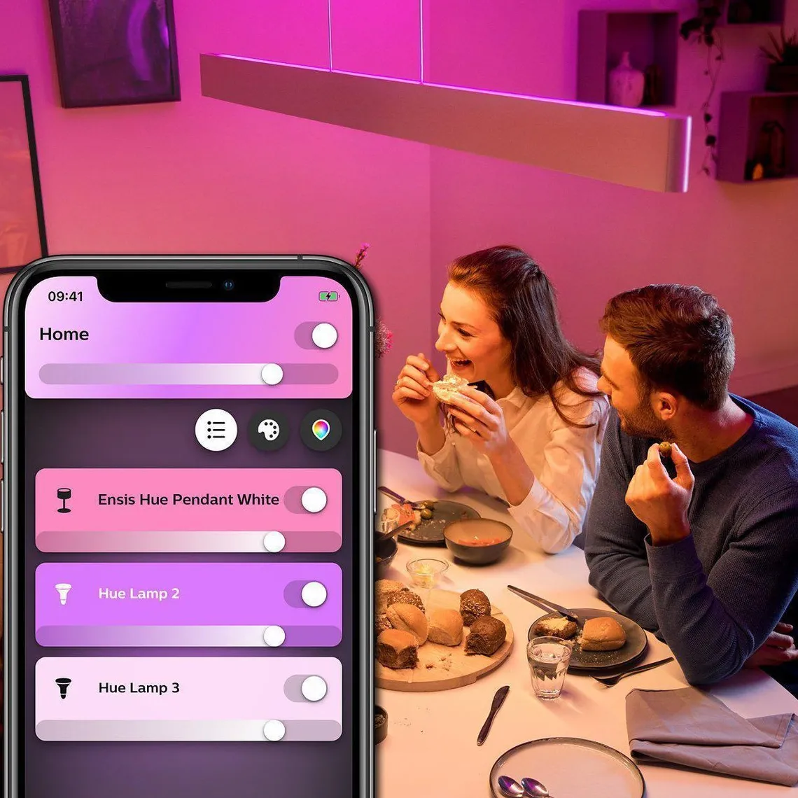 Philips Hue Ensis takpendel white and colore bluetooth