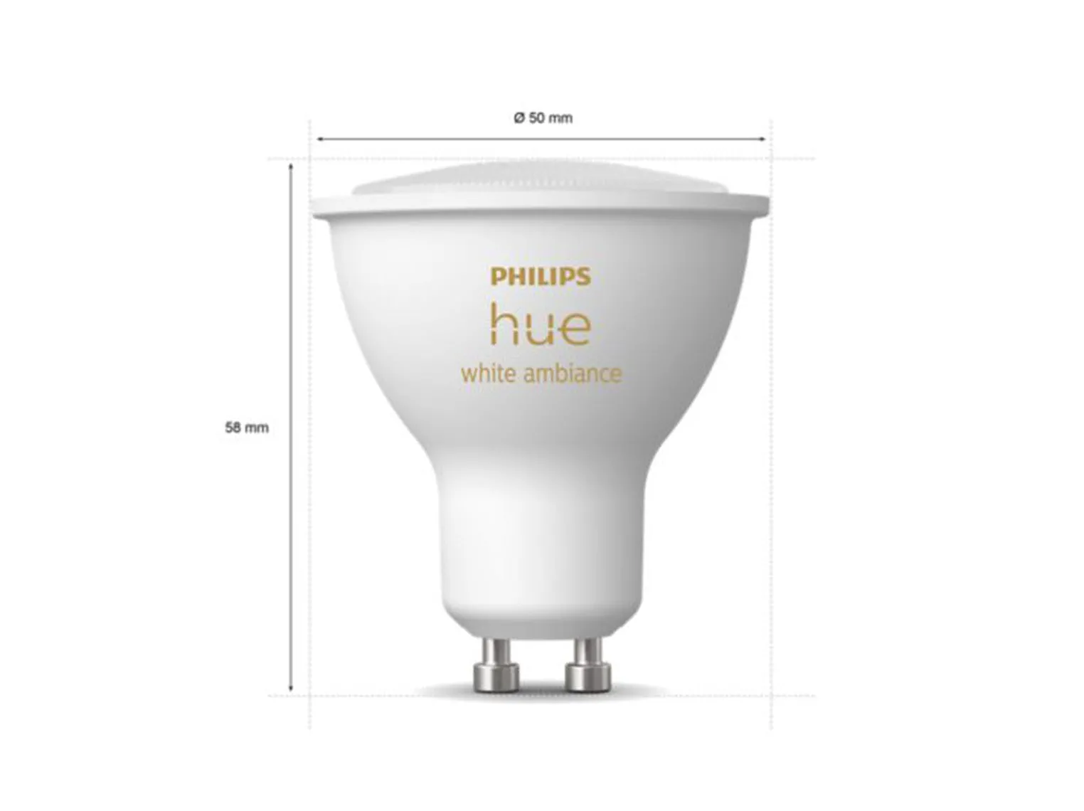 Philips Hue GU10 2200-6500K 5W - White ambiance v1
