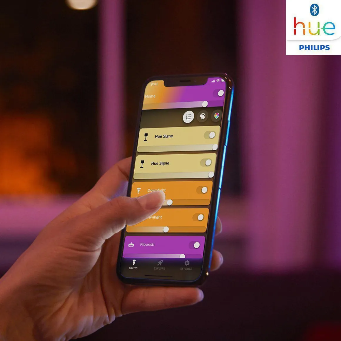Philips Hue Iris bordlampe white and color ambiance