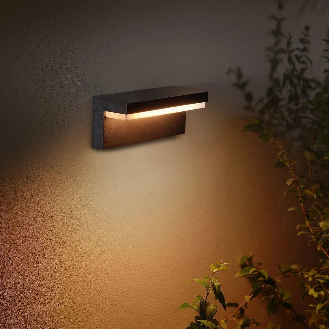 Philips Hue Nyro vegglampe utendørs white and color ambiance - Svart