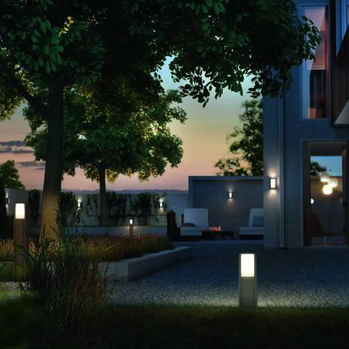 Philips Hue Outdoor Turaco vegglampe, antrasitt