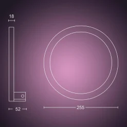 Philips Hue Sana vegglampe white and color ambiance