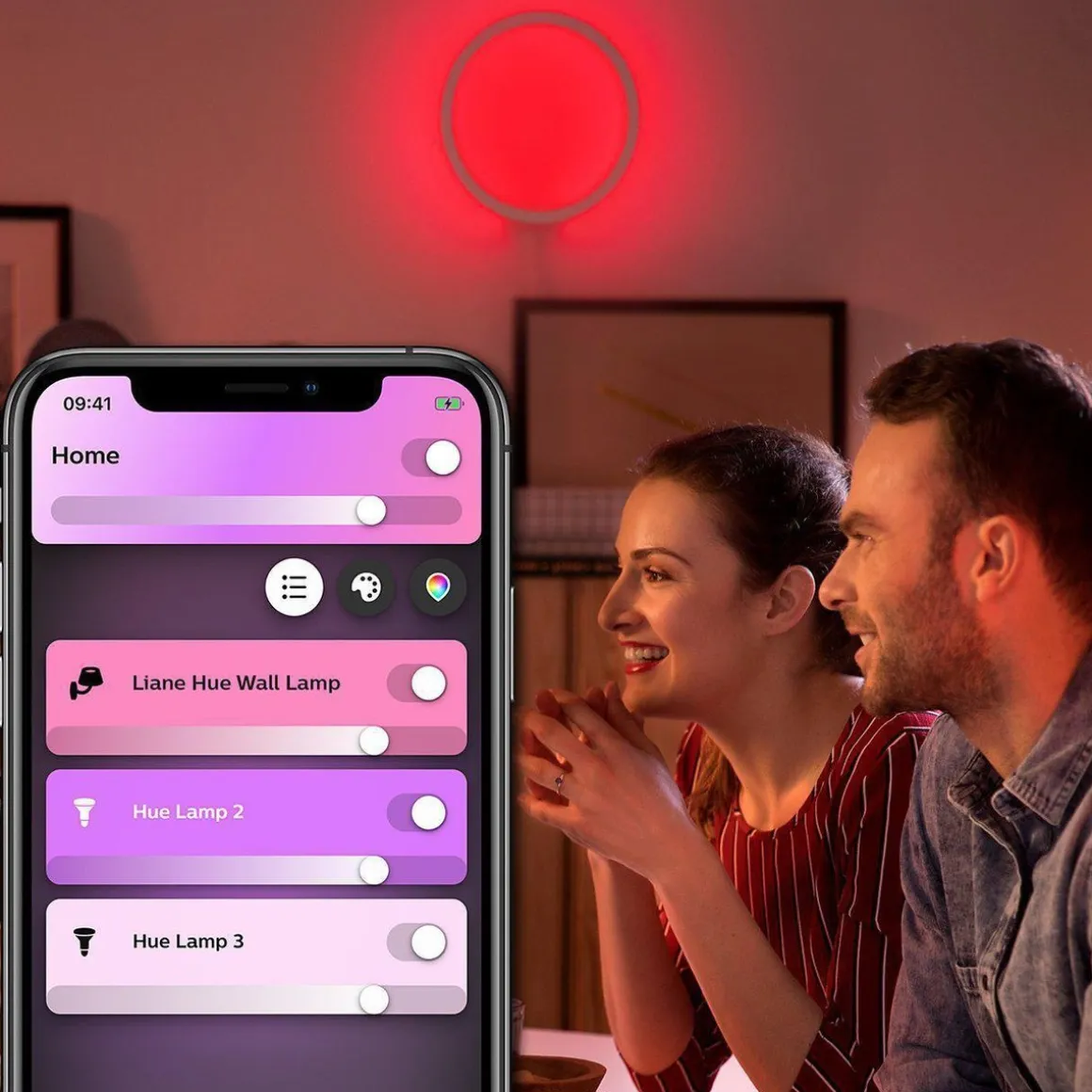 Philips Hue Sana vegglampe white and color ambiance
