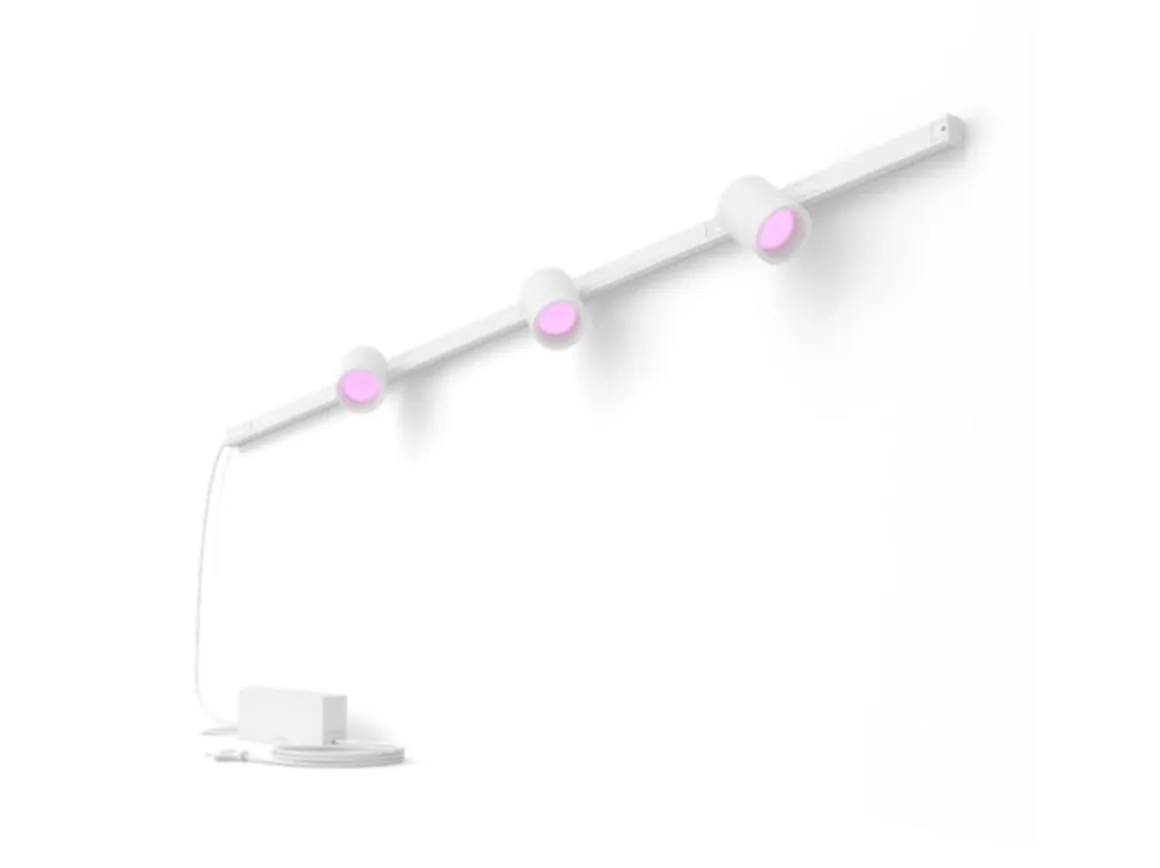 Philips Hue smart Perifo spotskinne for vegg 3 spotter og 1,5 meter Hue White Color Ambiance