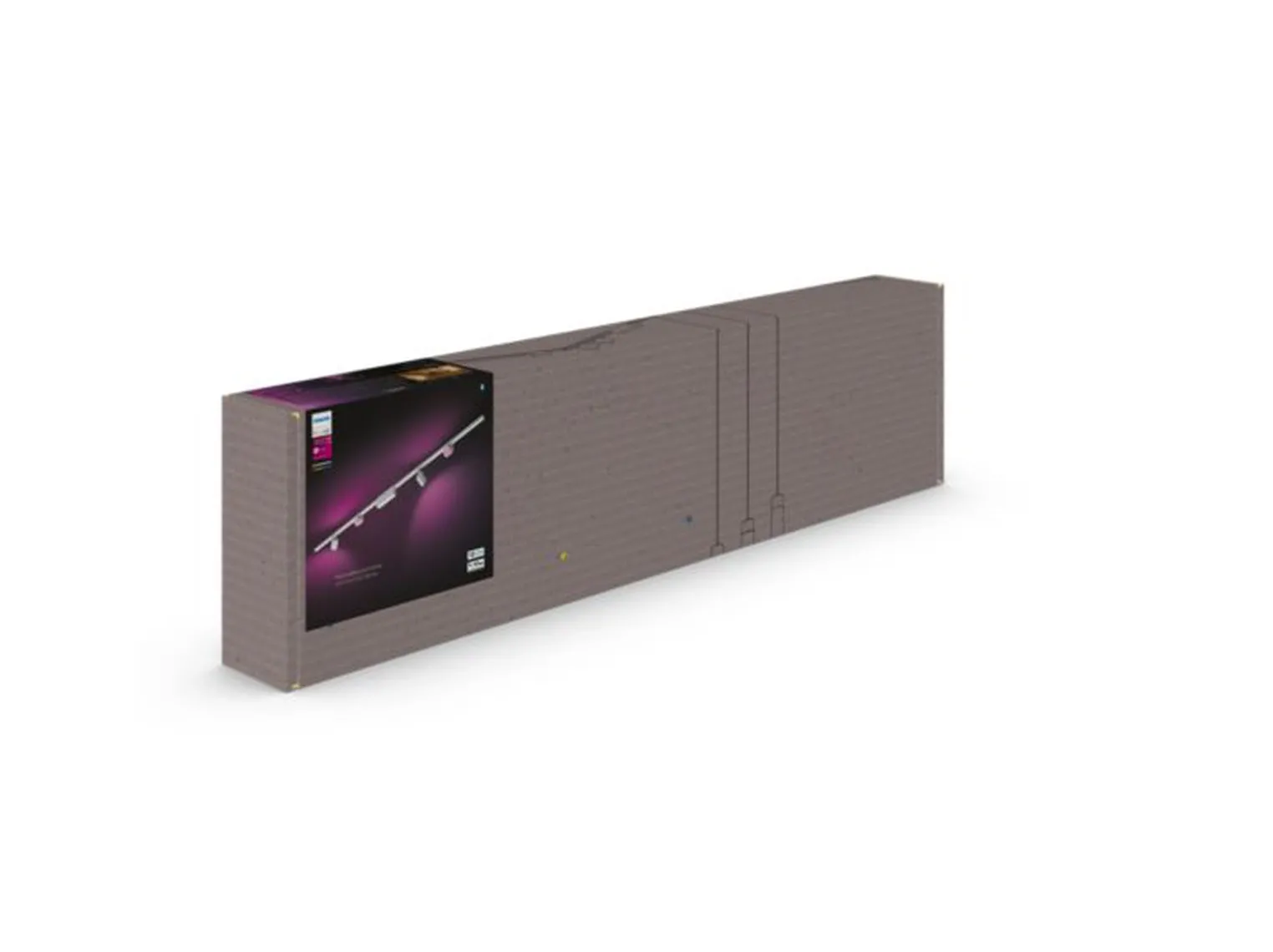 Philips Hue smart Perifo spotskinne 4 spotter 2 meter Hue White Color Ambiance
