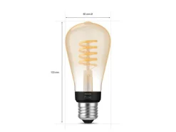 Philips Hue white LED 7W E27 ST 64 2200-4500 Kelvin - 60 mm