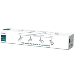 Philips Meranti skinne med 4 spot GU10