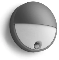 Philips myGarden Capricorn vegglampe utendørs IP44 6W LED m/bevegelses sensor IR - Antrasitt