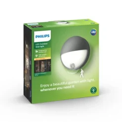 Philips myGarden Capricorn vegglampe utendørs IP44 6W LED m/bevegelses sensor IR - Antrasitt