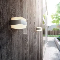 Philips myGarden Shovel vegglampe opp/ned utendørs - Rustfritt stål