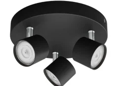 Philips myLiving star rund taklampe 3x4,5W 2700 Kelvin dimbar - Svart