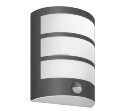 Philips Python vegglampe utendørs IP44 6W LED m/sensor - Antrasitt