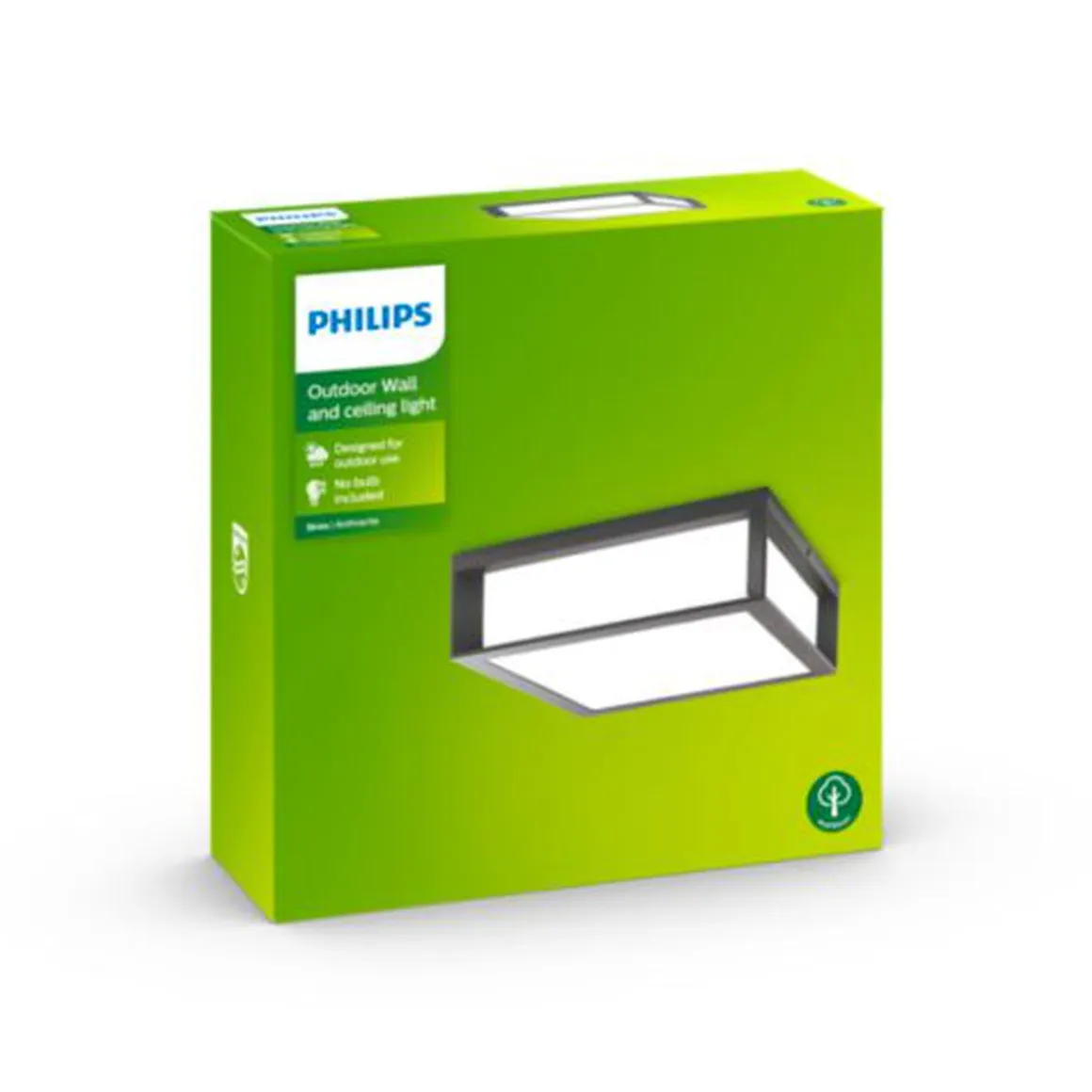 Philips Skies vegg/taklampe utendørs IP44 E27
