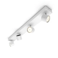 Philips Star Warmglow 4 LED-spot dimbar - Hvit