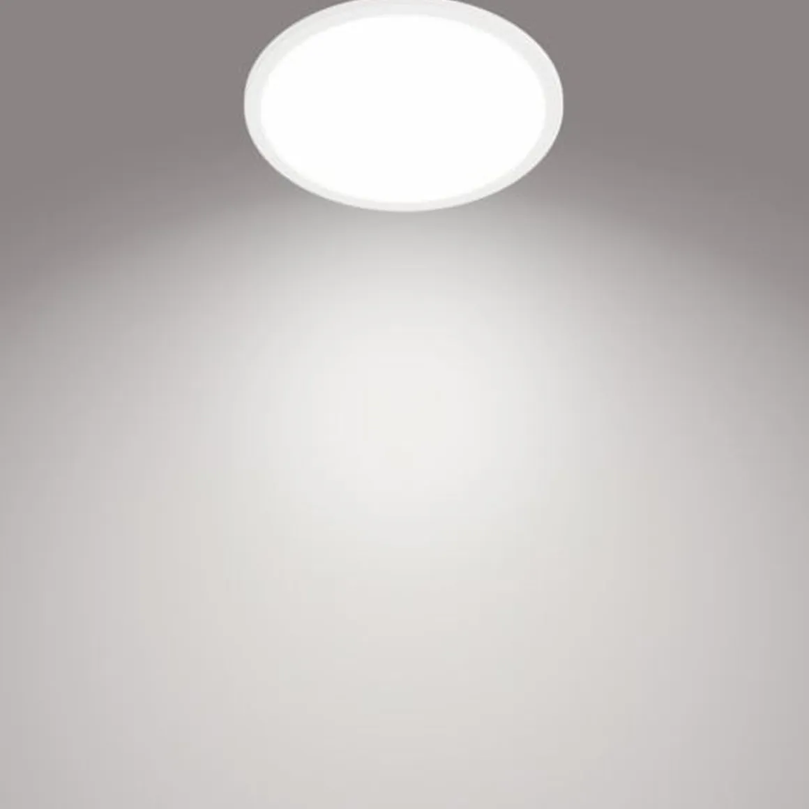 Philips superslim taklampe 25 cm 15W 4000 IP44 Kelvin 3-step dim - Hvit