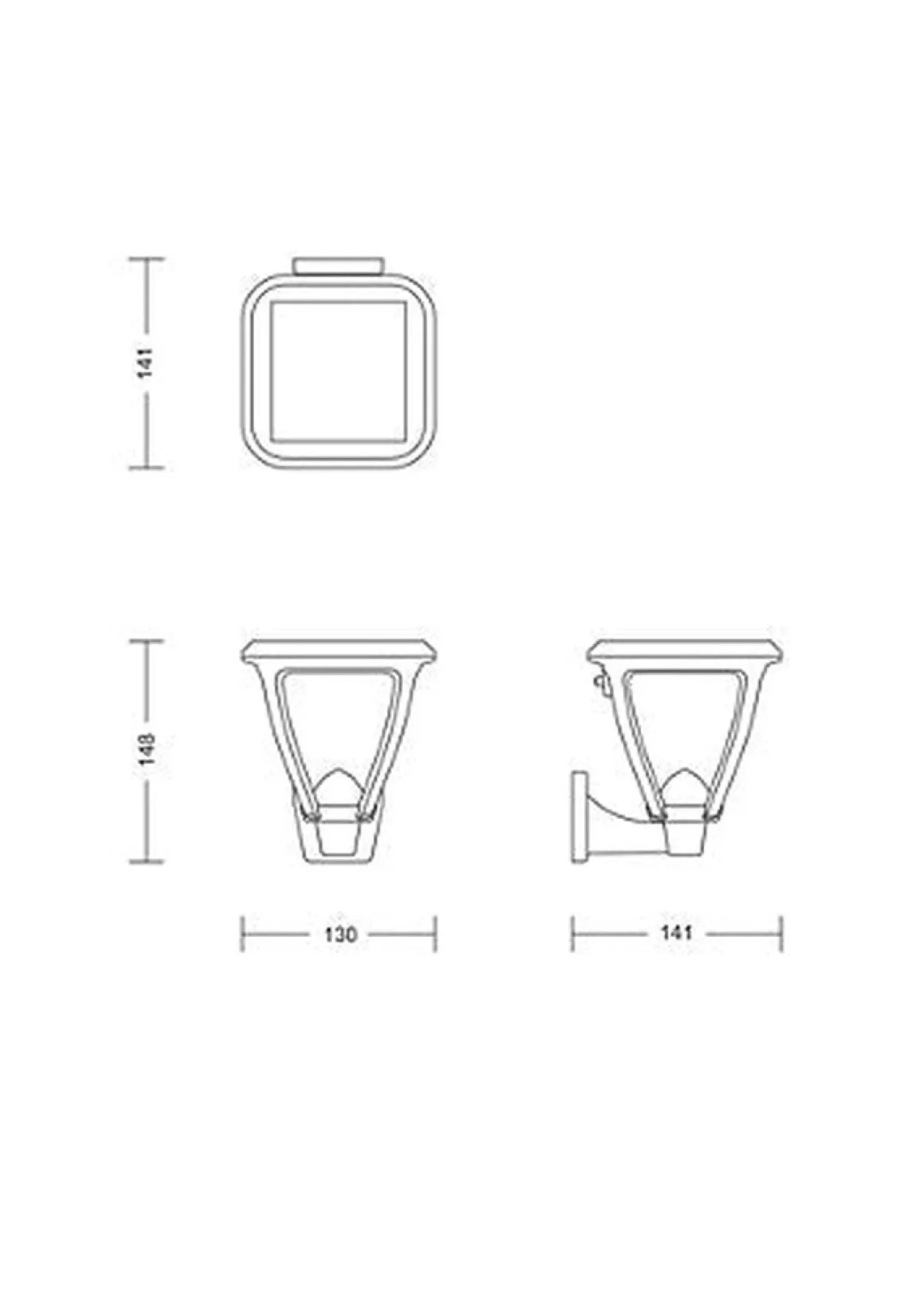 Philips Vapora vegglampe 1,5W 2700 Kelvin IP44 solcelledrevet med dag/natt sensor