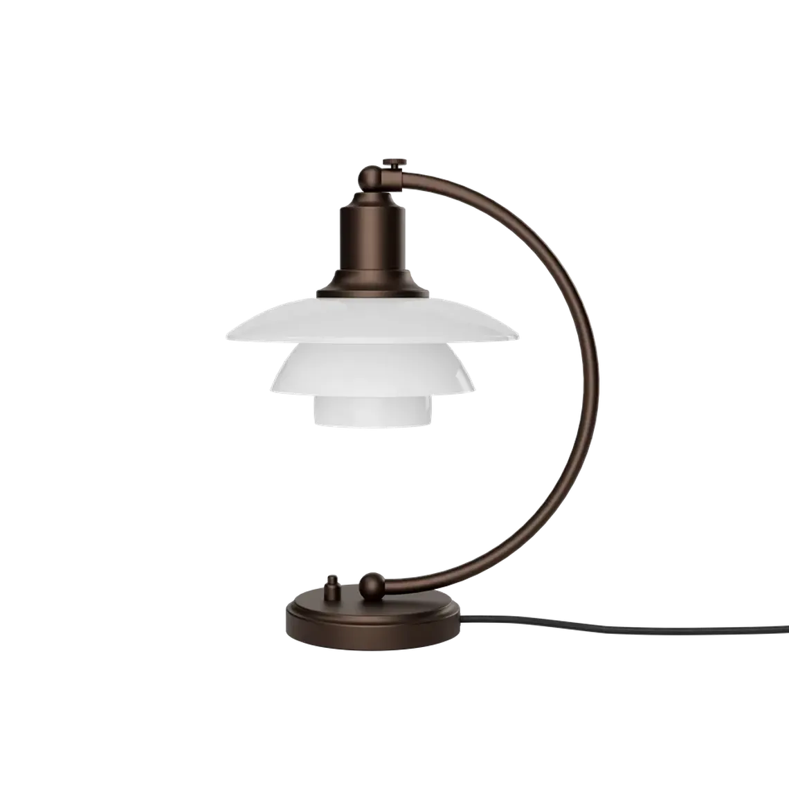 PH 2/2 Luna aged brass opal bordlampe