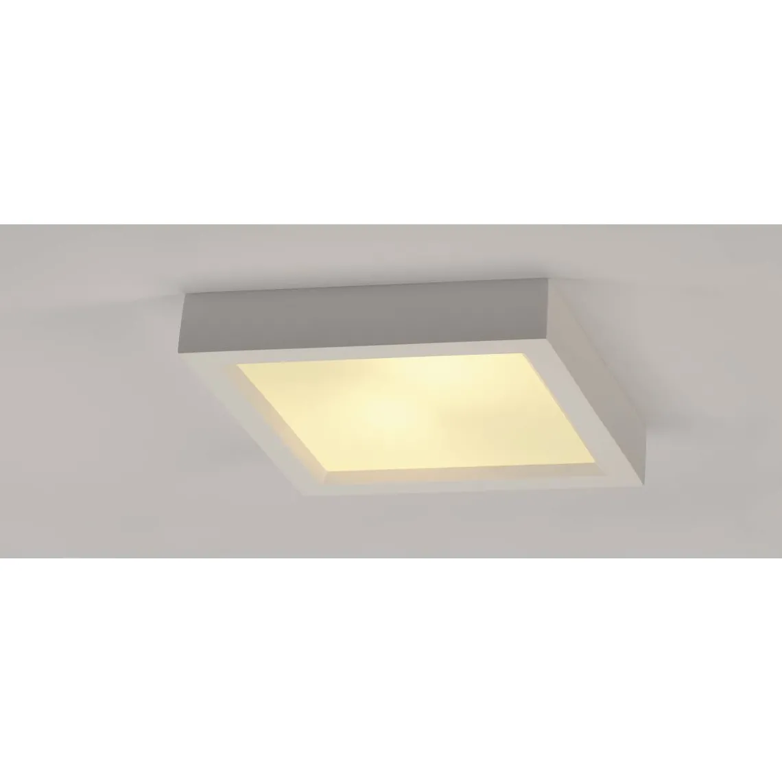 Plastra firkantet taklampe 25x25 cm E27