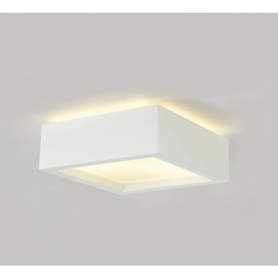 Plastra firkantet taklampe 25x25 cm E27
