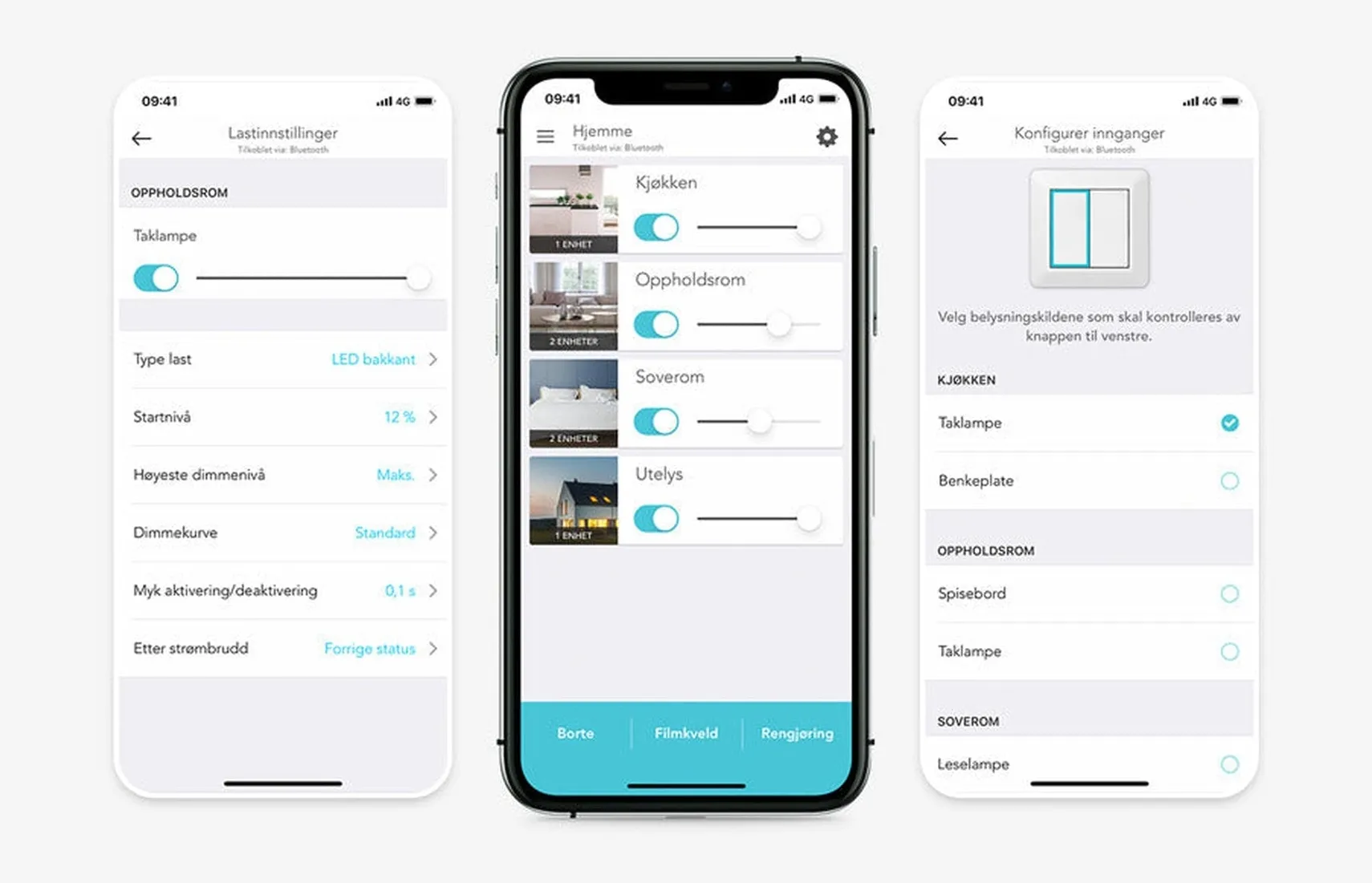 Plejd dimmer LED trådløs Bluetooth, 1-2 pol, 300VA - Hvit