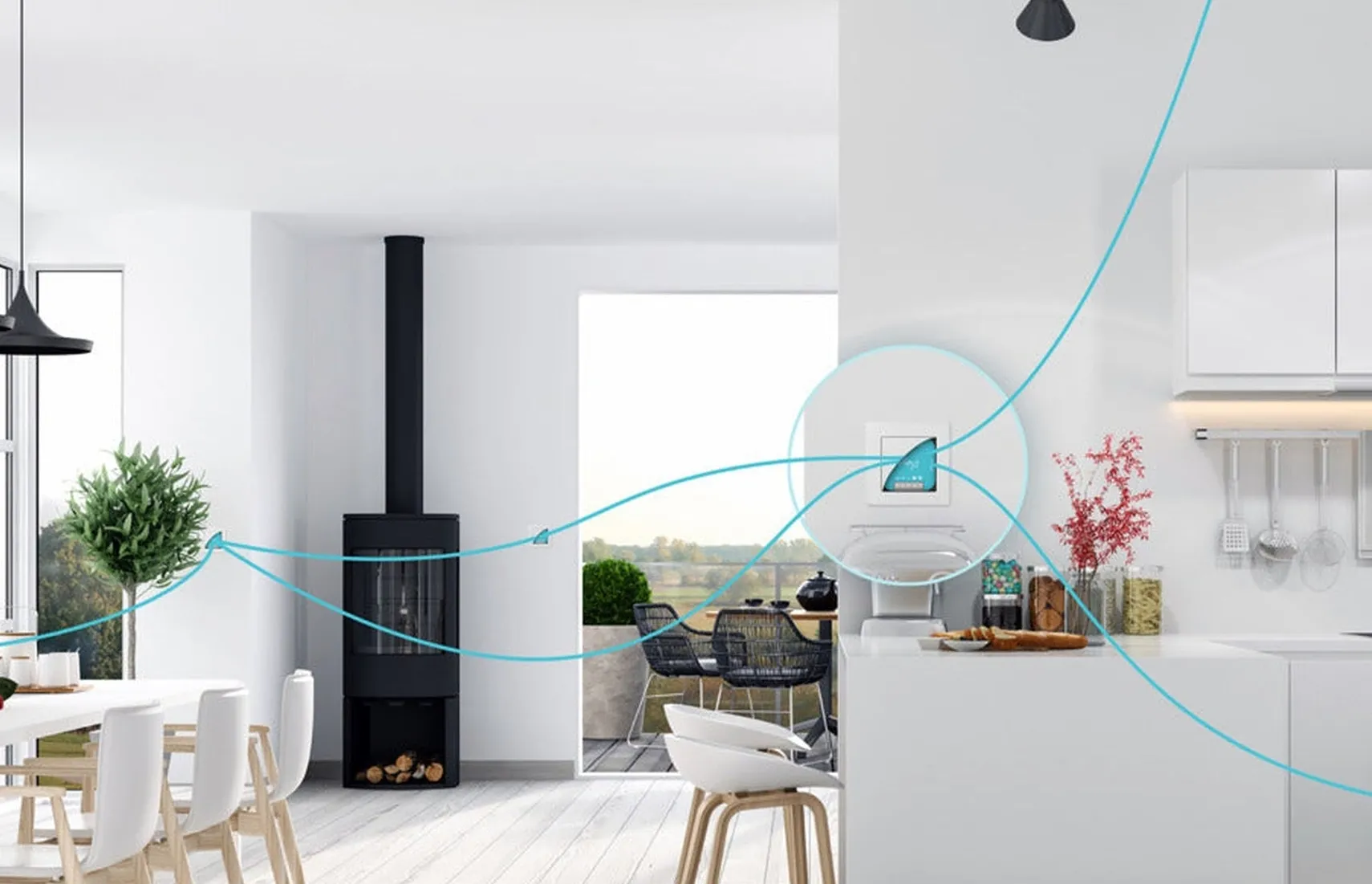 Plejd dimmer LED trådløs Bluetooth, 1-2 pol, 300VA - Hvit