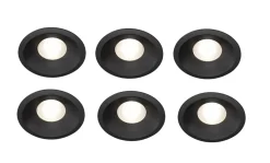 Plejd smart lavtbyggende spot / downlight 2200-4000K IP44 8W RA90 - 6 pakning