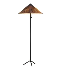 Plisado gulvlampe - Grå