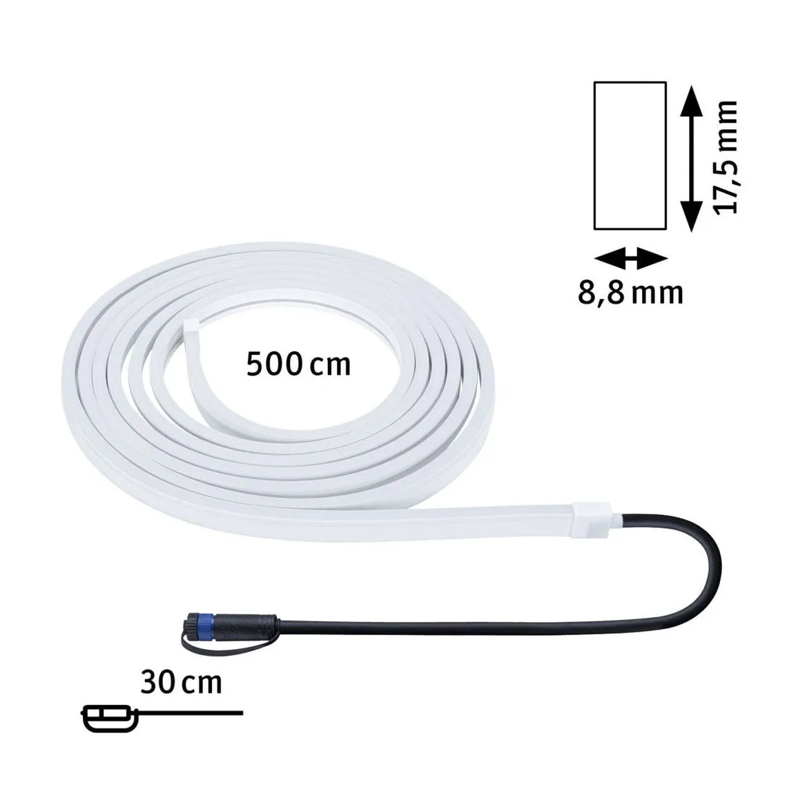 Plug & Shine LED Strips 5 meter 26W 3000 Kelvin IP68