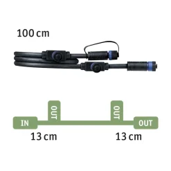 Plug & Shine 1 meter kabel med 3 utganger