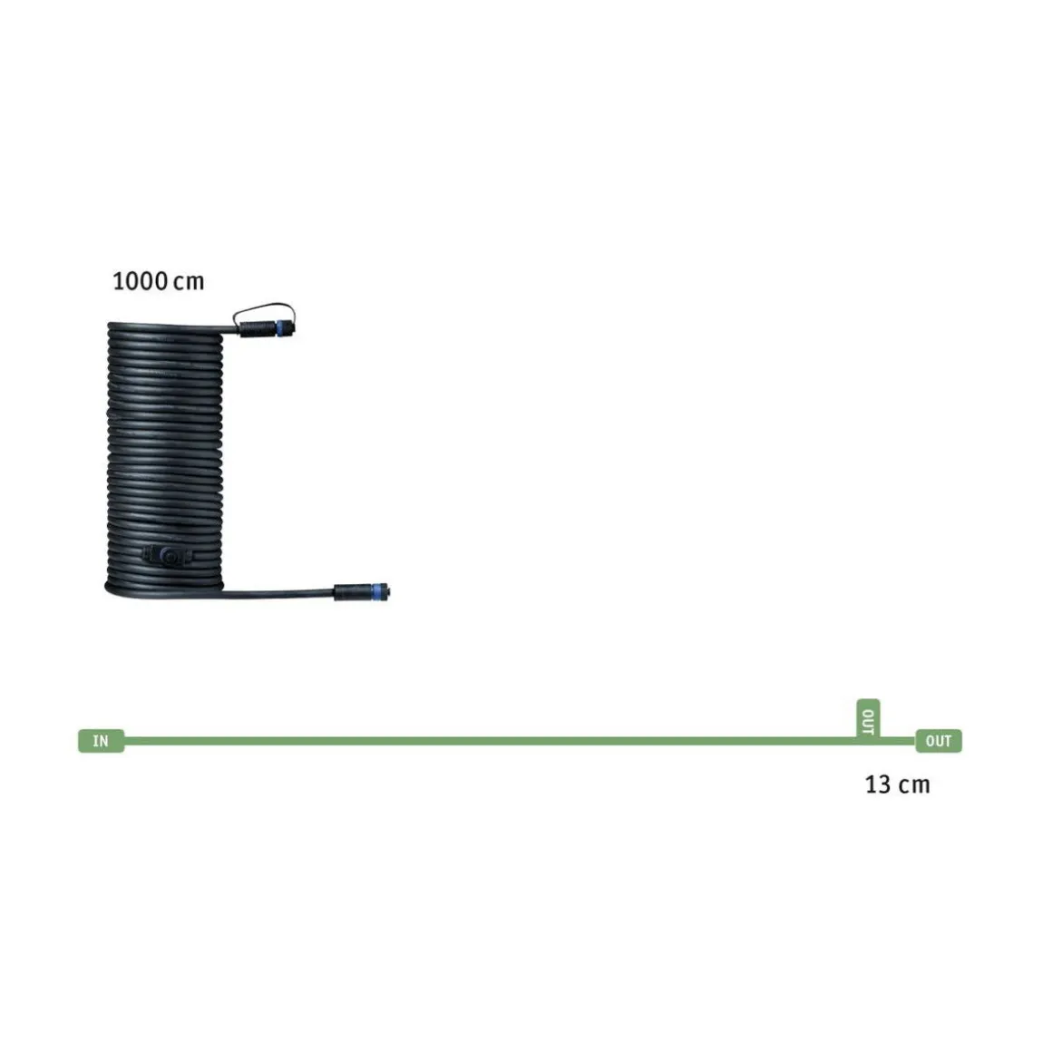 Plug & Shine 10 meter kabel med 2 utganger