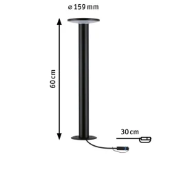 Plug & Shine Plate pullert IP44 60 cm 6,1W 3000 Kelvin - 24 Volt