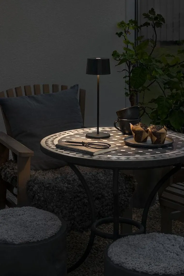Positano bordlampe oppladbar utendørs IP54 - Svart