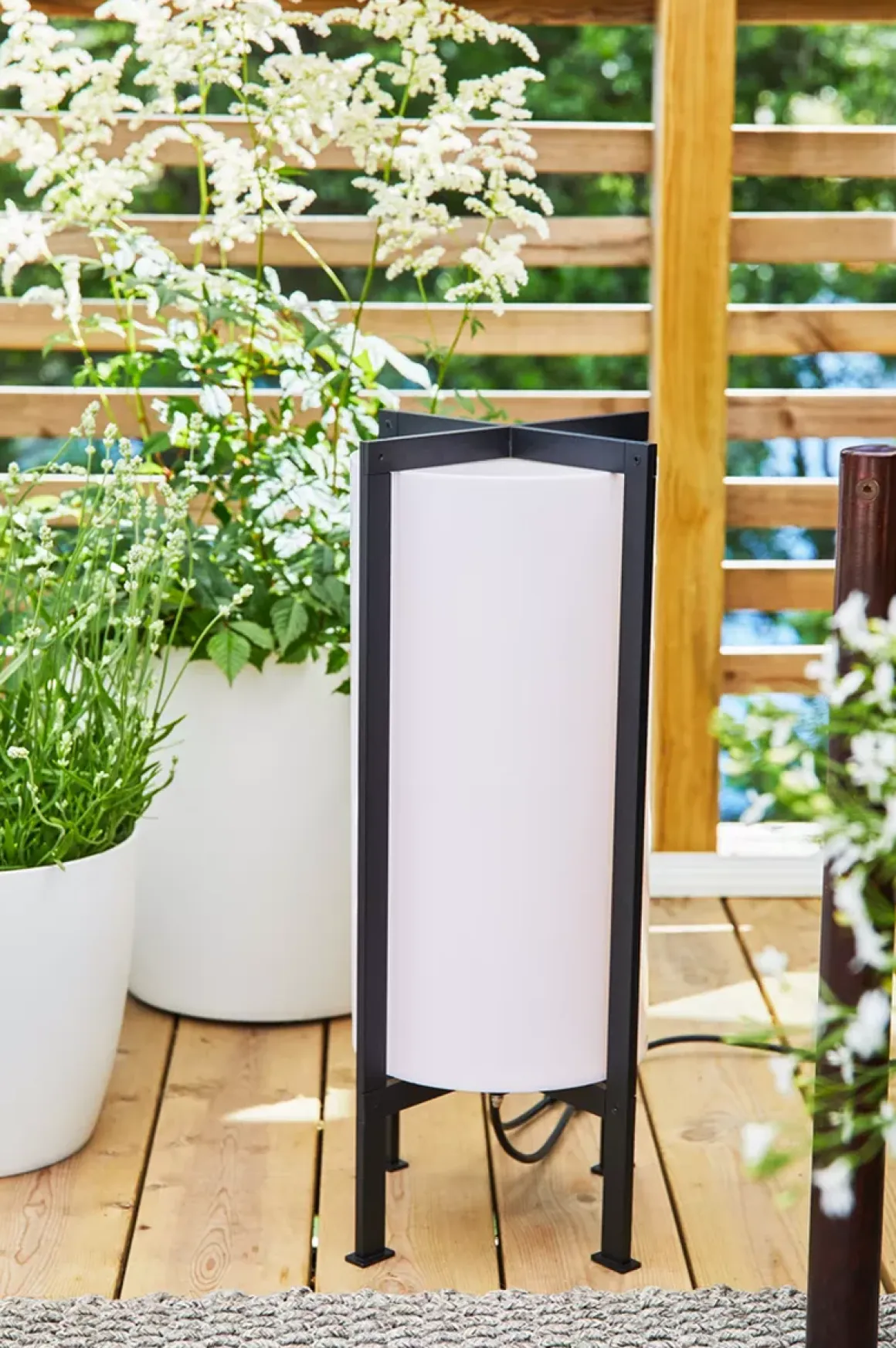 Pullert Sylinder 54 cm 6W - Garden24 - Svart