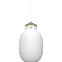 Raito takpendel 22 oval - Opal hvit