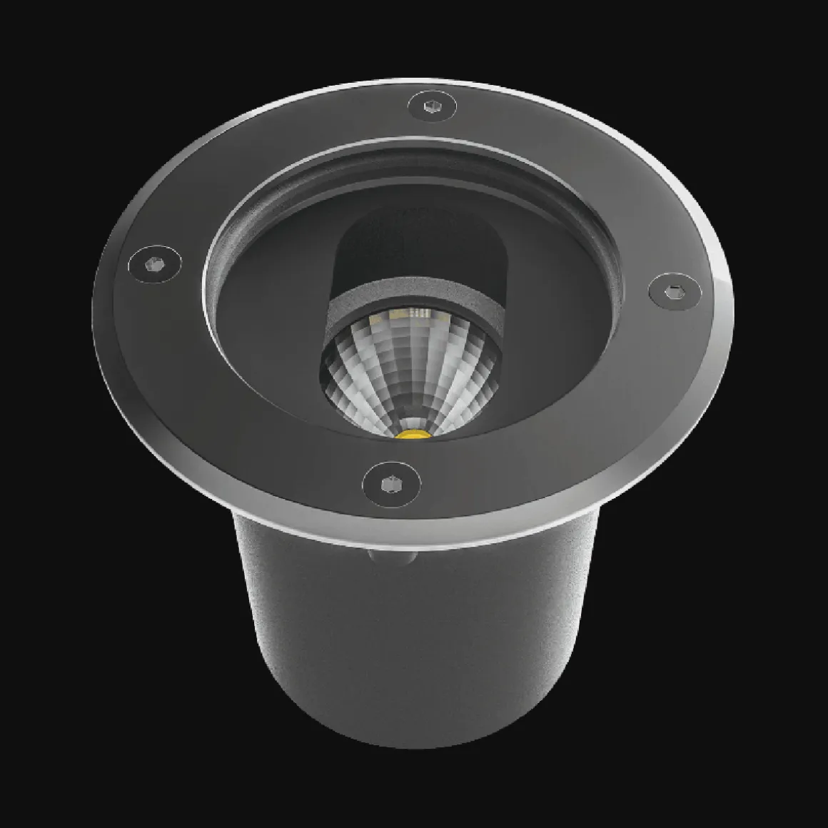 Regor uplight for innfelling 6W utendørs IP67 dimbar - Børste stål
