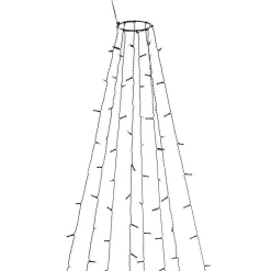 Ringslynge 8x50 LED lys 4 meter utendørs med funklefunksjon IP44 - Amber
