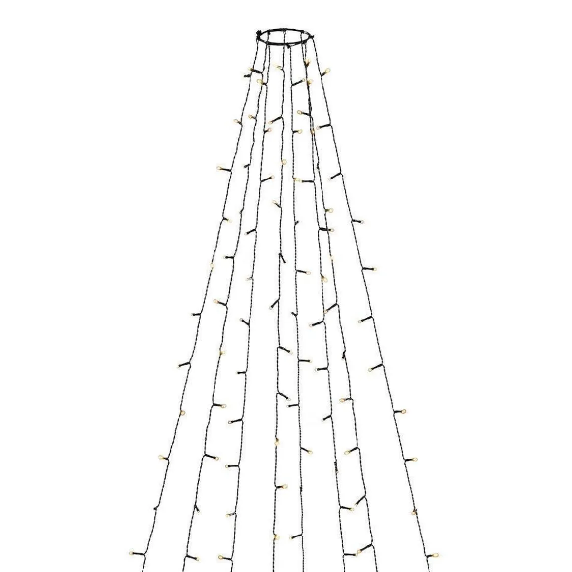Ringslynge 8x50 LED lys 4 meter utendørs med funklefunksjon IP44 - Amber