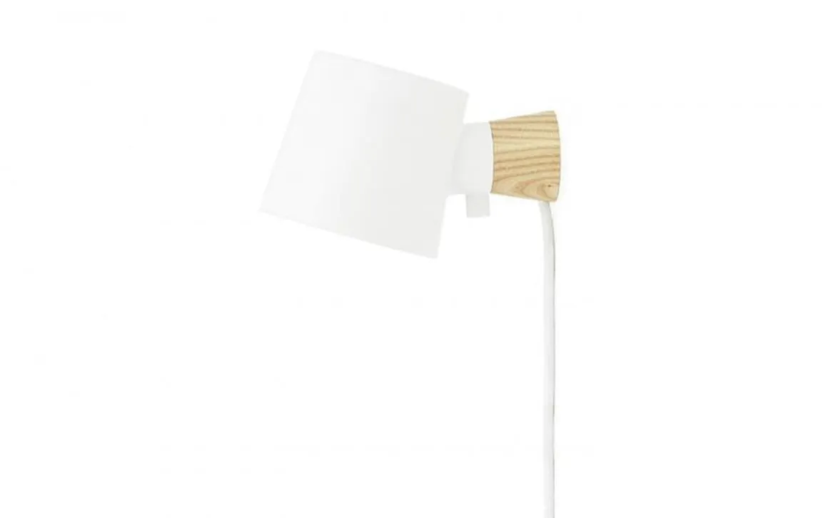 Rise vegglampe, hvit