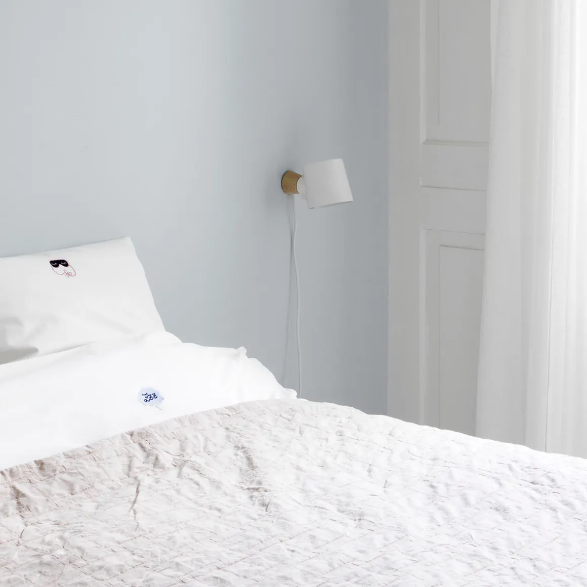 Rise vegglampe, hvit
