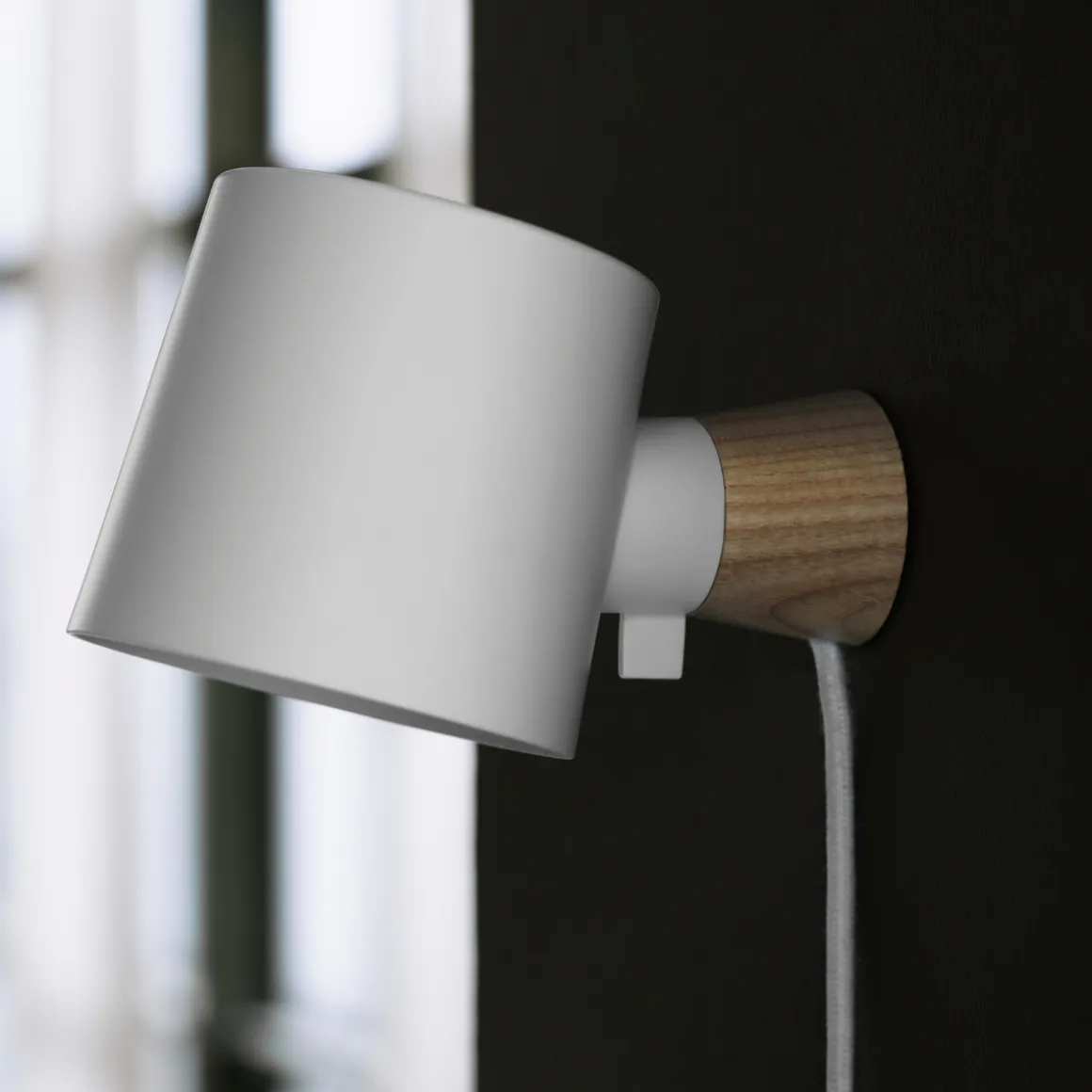 Rise vegglampe, hvit