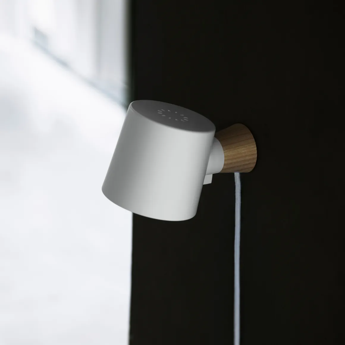 Rise vegglampe, hvit