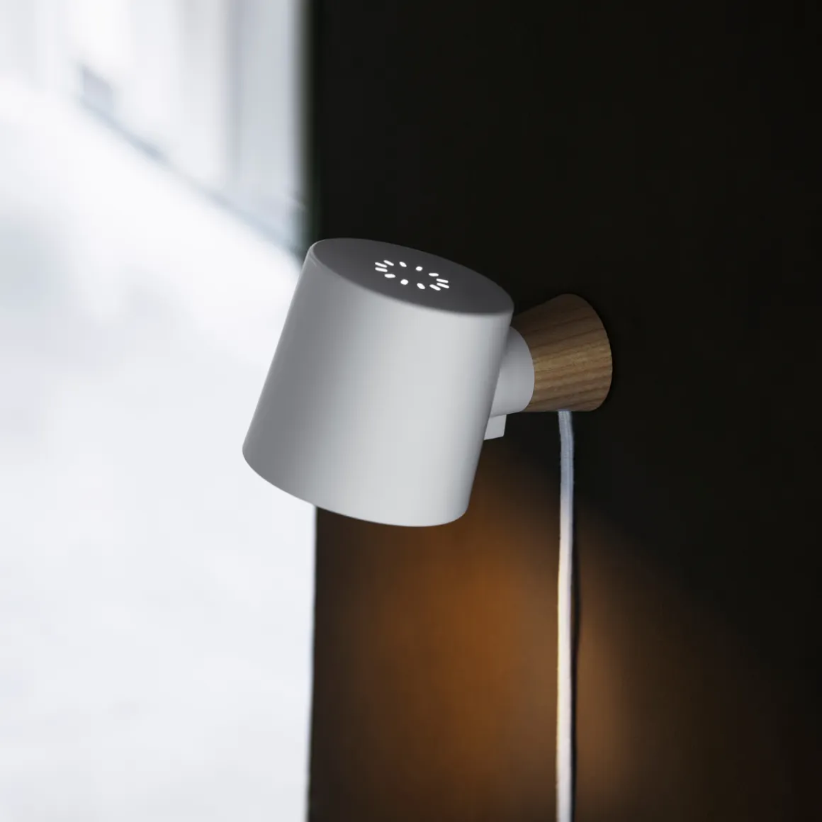 Rise vegglampe, hvit