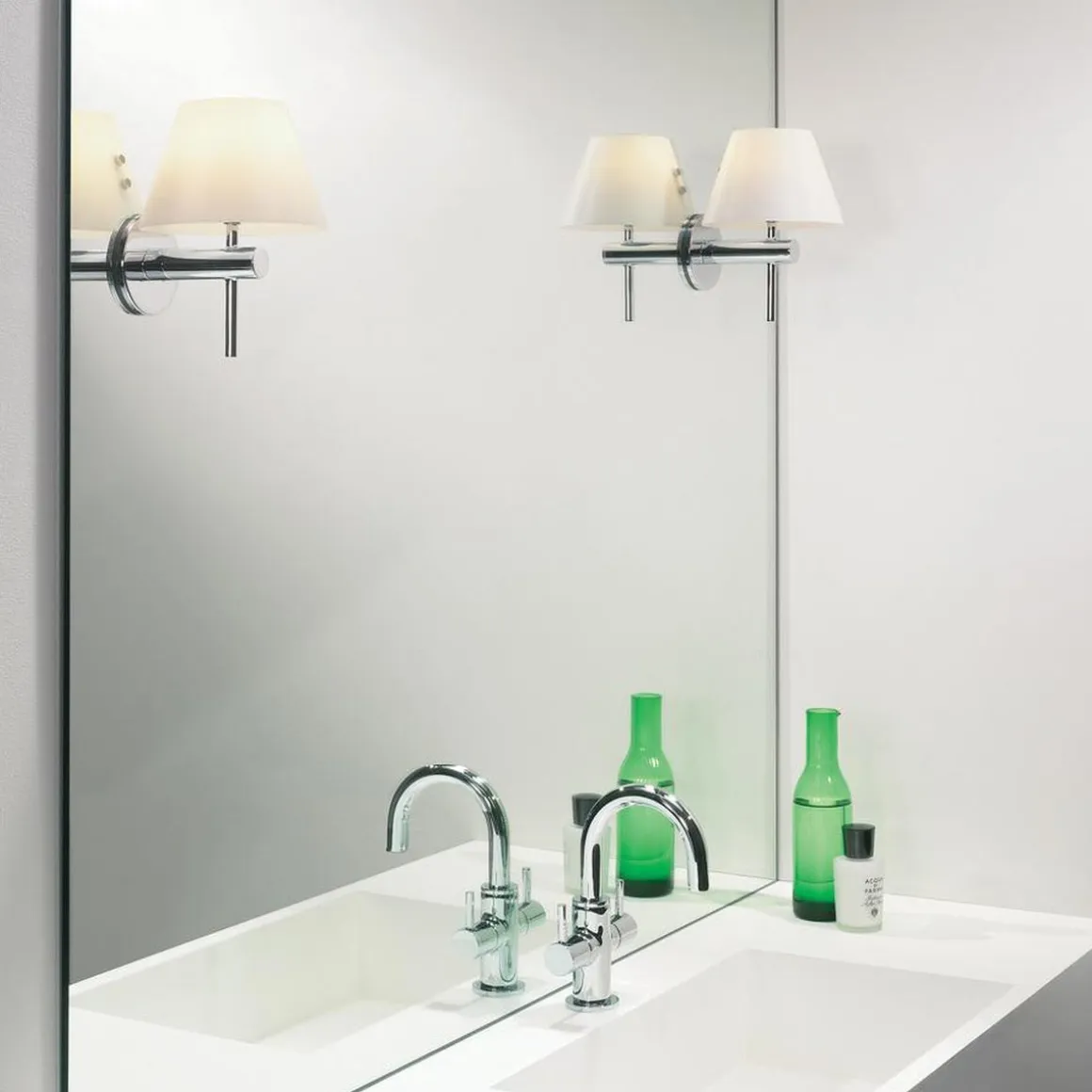Roma vegglampe IP44 - Matt Svart